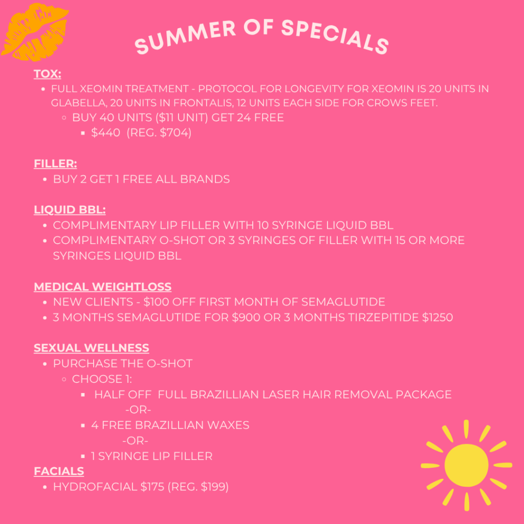 summer med spa specials