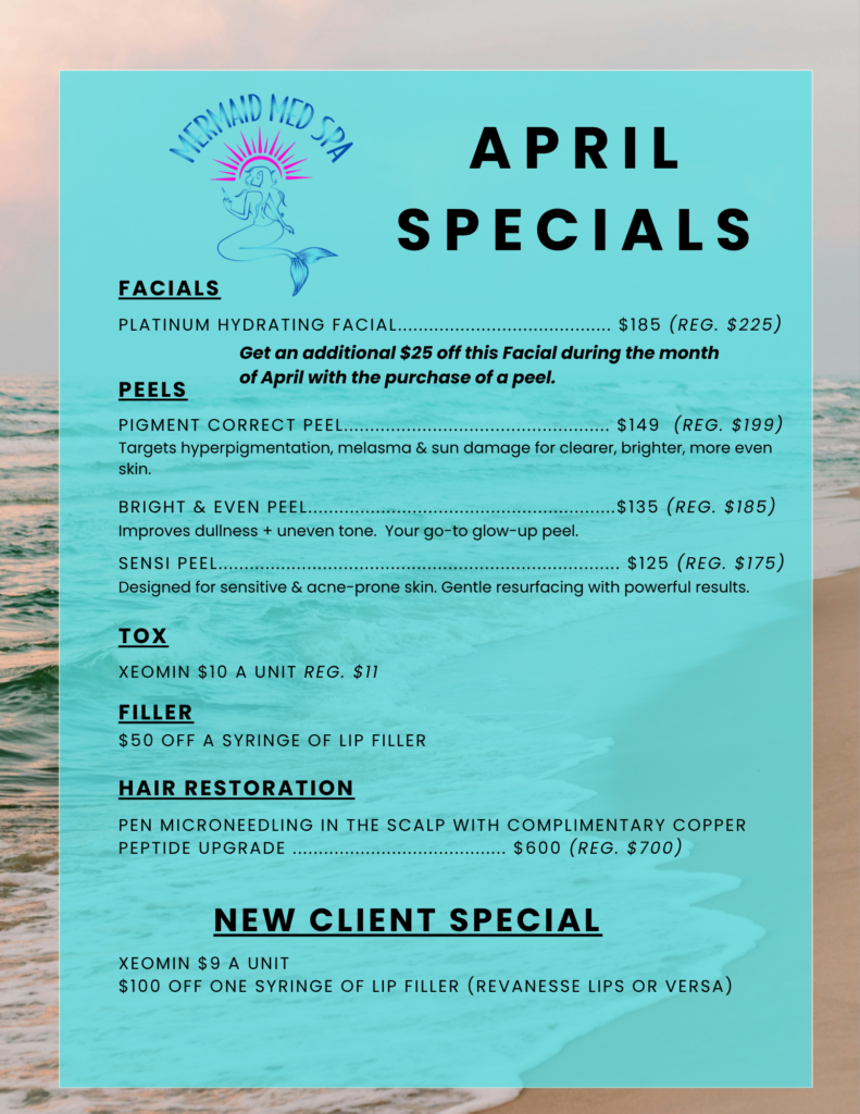 Mermaid Med Spa April Specials