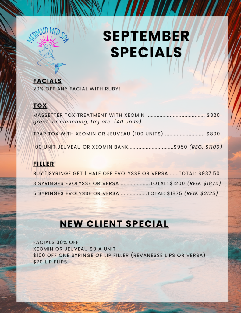 September Mermaid Med Spa Specials